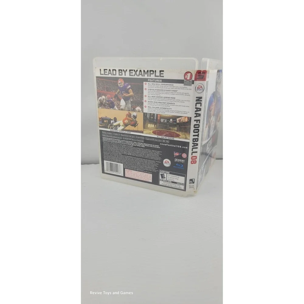 NCAA Football 08 (Sony PlayStation 3, PS3 2007) Game and Case Tested and Working